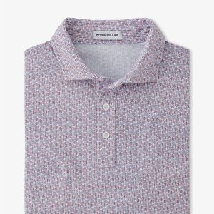 Peter Millar Short Sleeve Surf Board Print Polo Color: Sunwashed Brick Size: XL